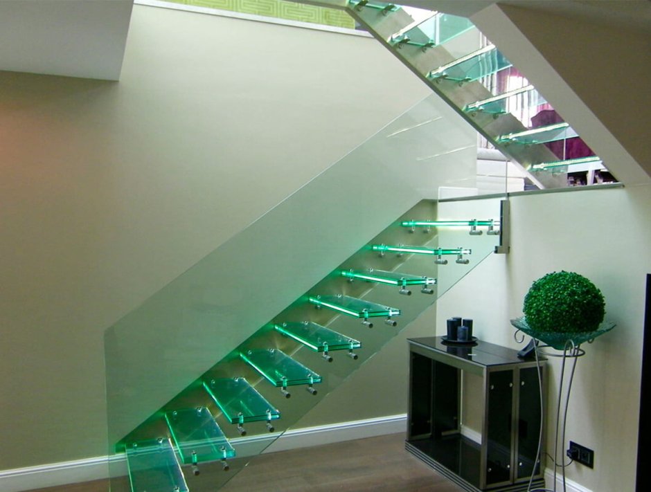 Стеклянные перила