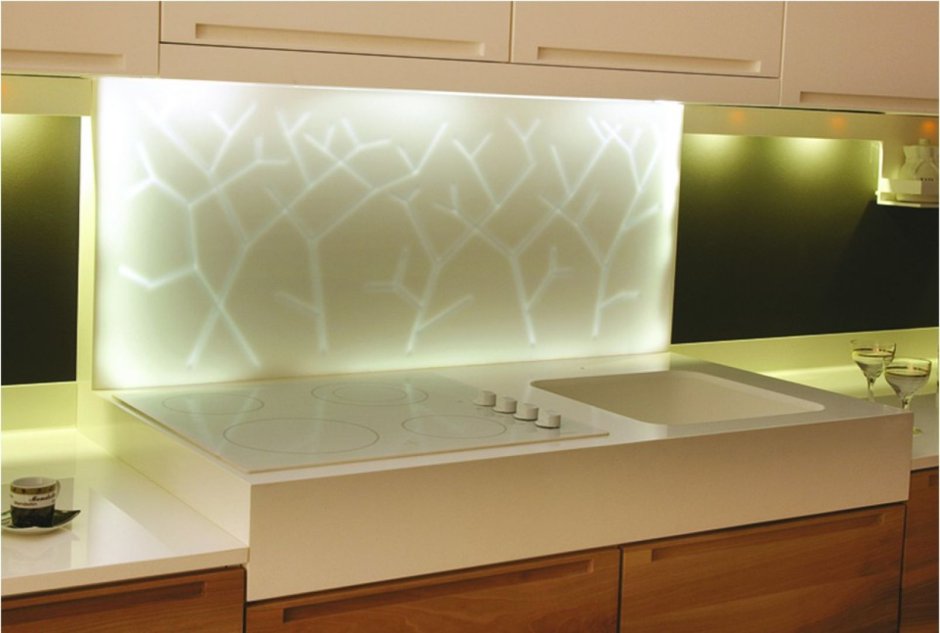 Каменная столешница с подсветкой