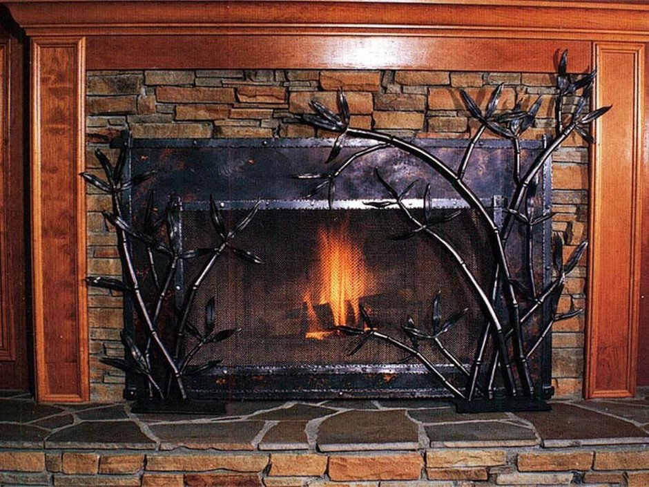 Художественная ковка камин
