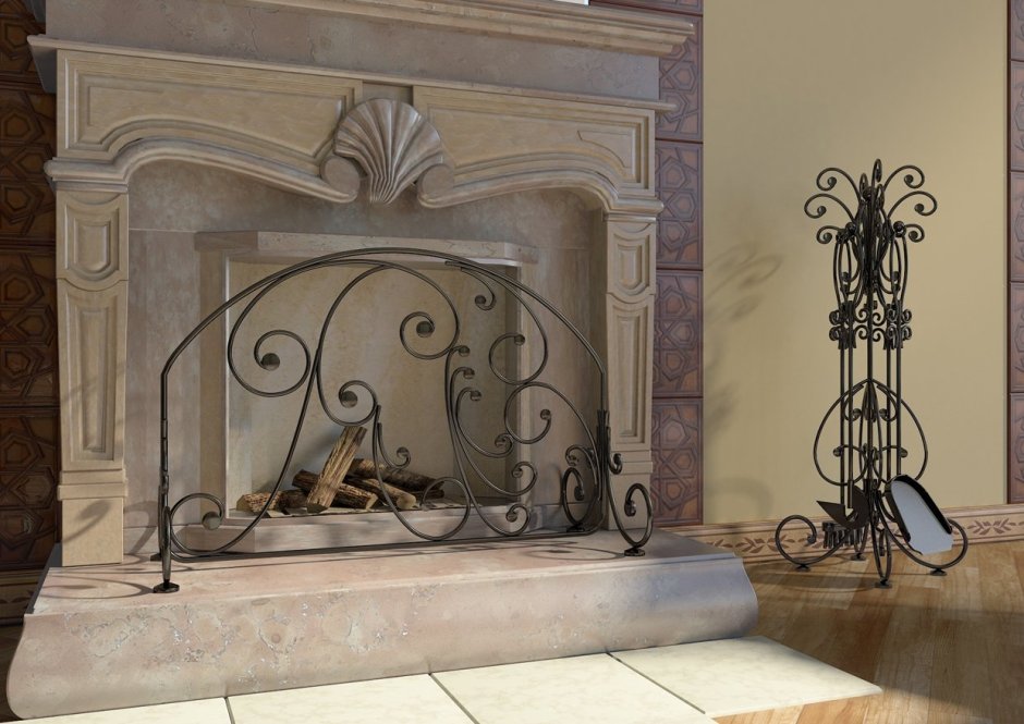 Кованые изделия для камина