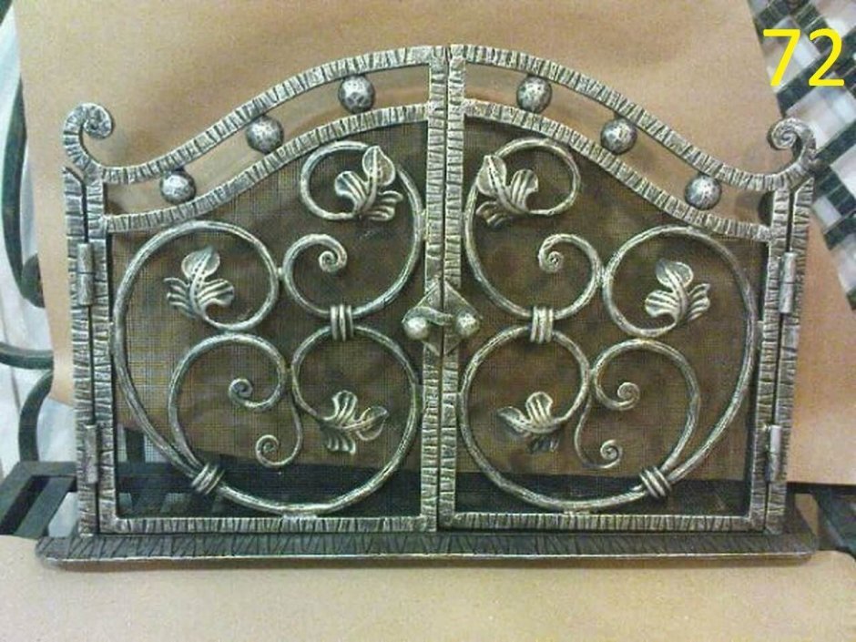 Кованая решетка для печей