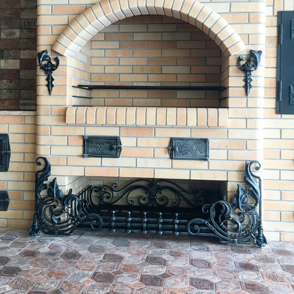 Кованый камин