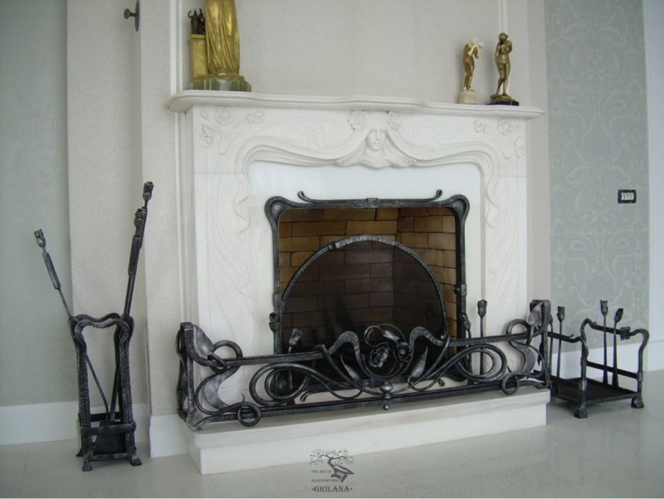 Кованый камин