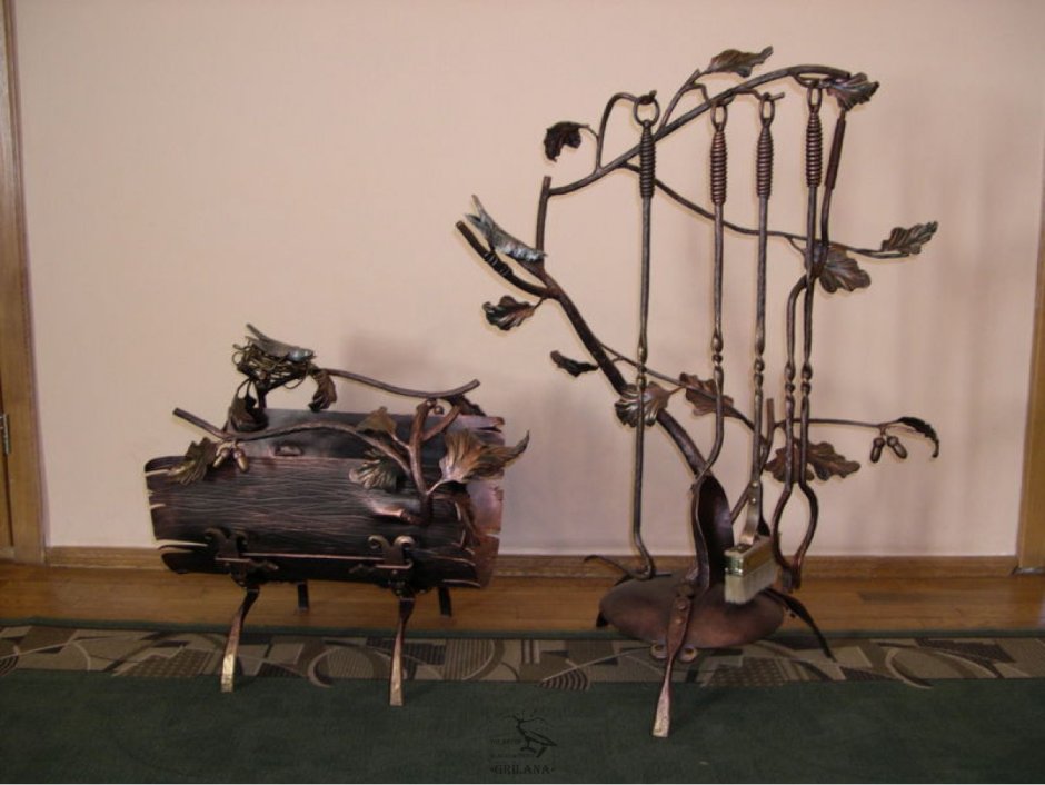 Каминный набор кованый