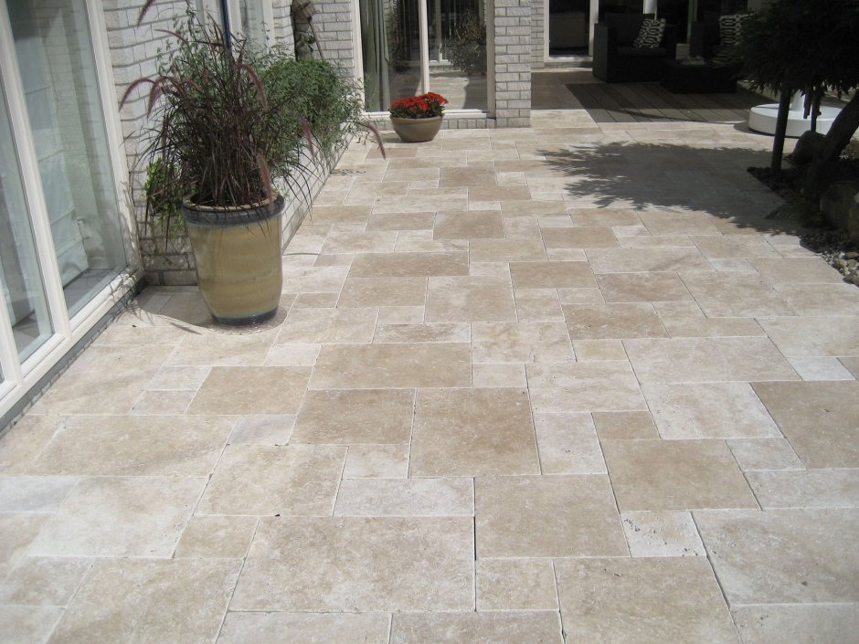 Бавария травертин тротуарная