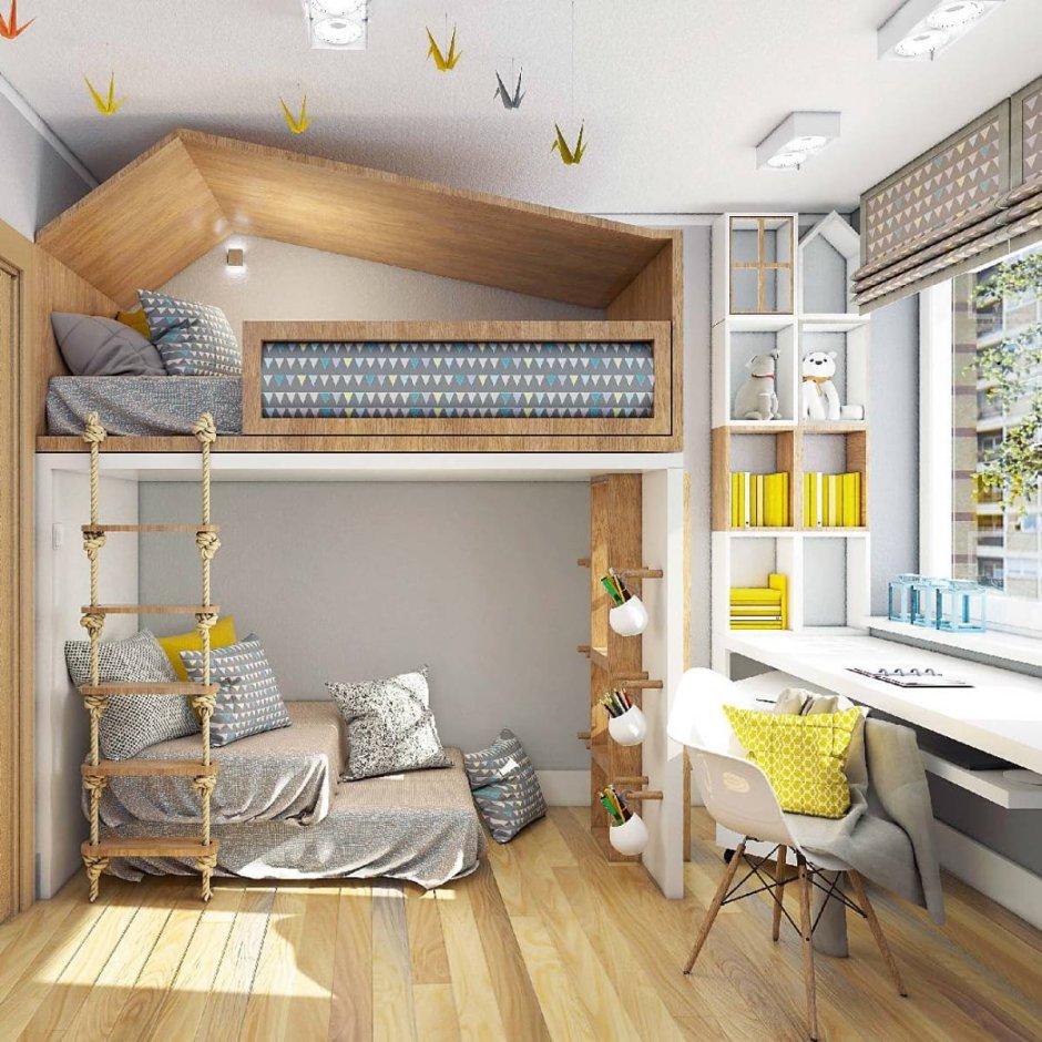 Комната для двух девушек в современном стиле