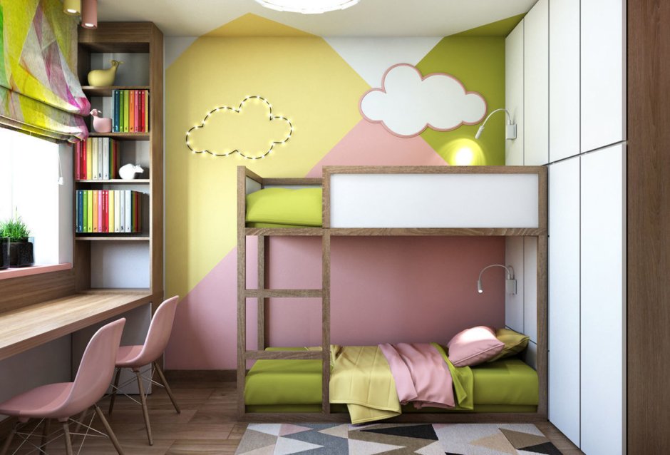 Сканди детская с двухъярусной кроватью