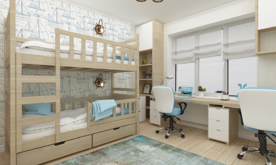 Нежная комната для двух девочек