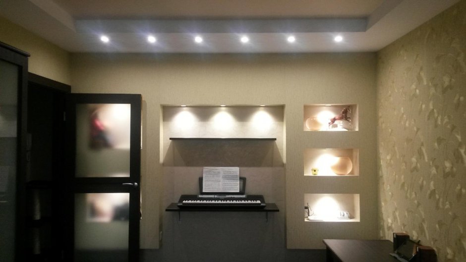 Ниши в коробе из гипсокартона