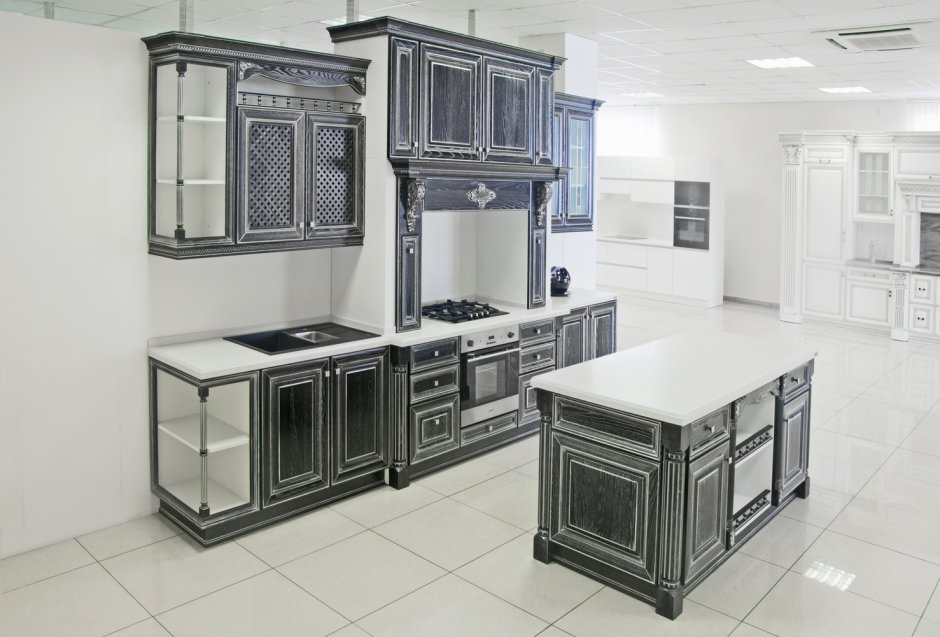 Кухня Гальяно черная Италия