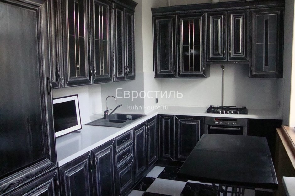 Кухня из массива ясеня т512