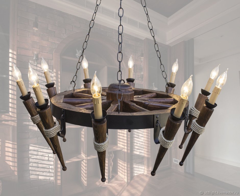 Люстра колесо