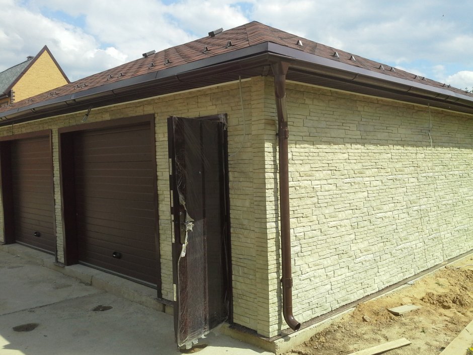 Отделка гаража снаружи