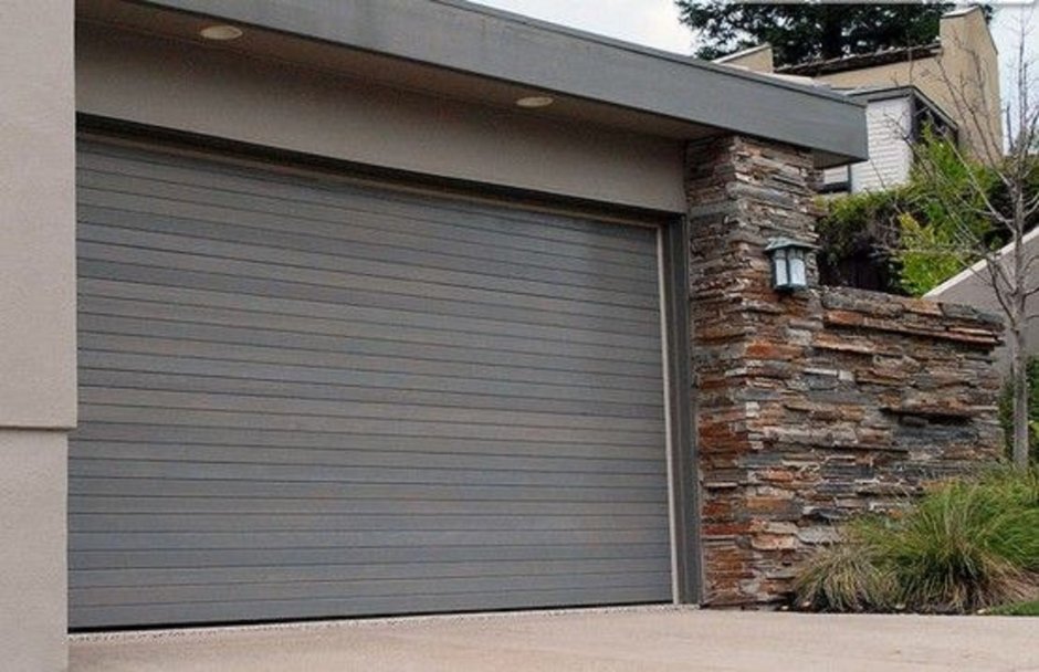 Гаражные ворота отделка снаружи