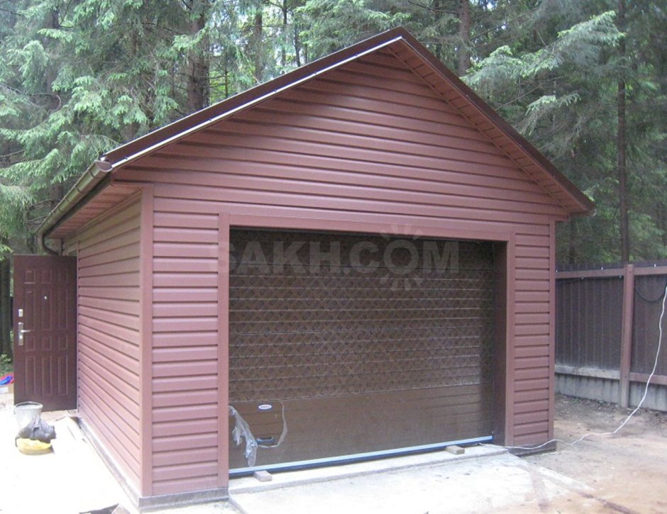 Наружная отделка гаража