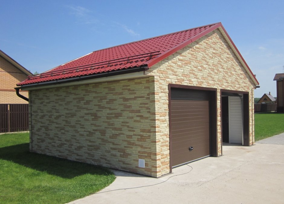 Отделка гаража снаружи