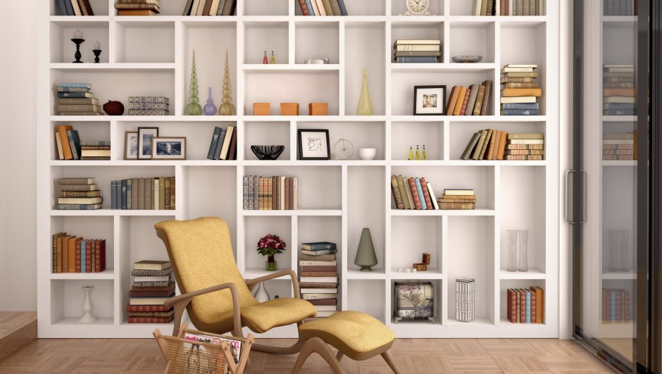 Simple Bookshelf for background