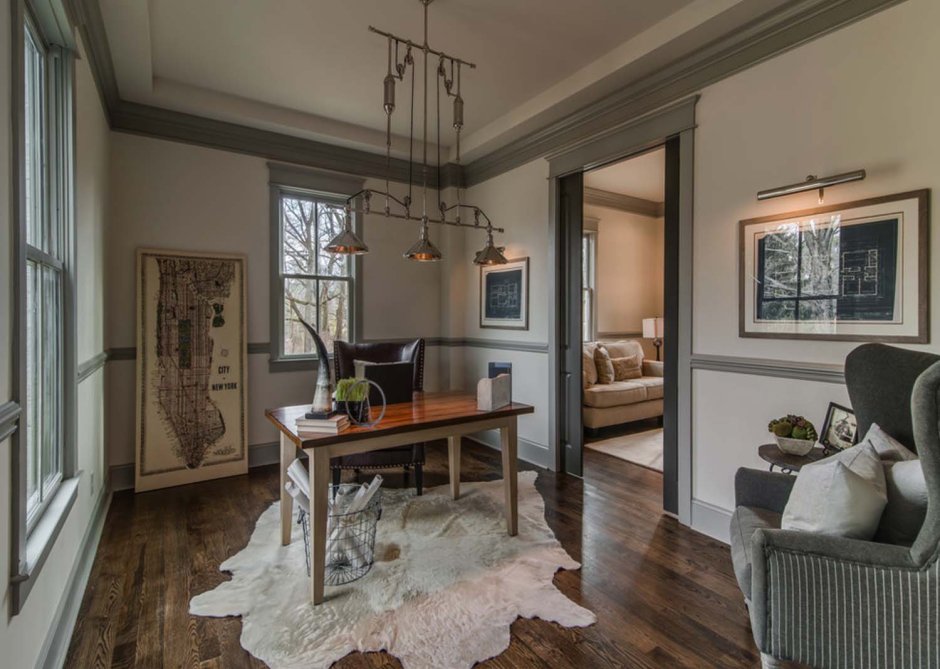 Плинтус в лофт интерьере