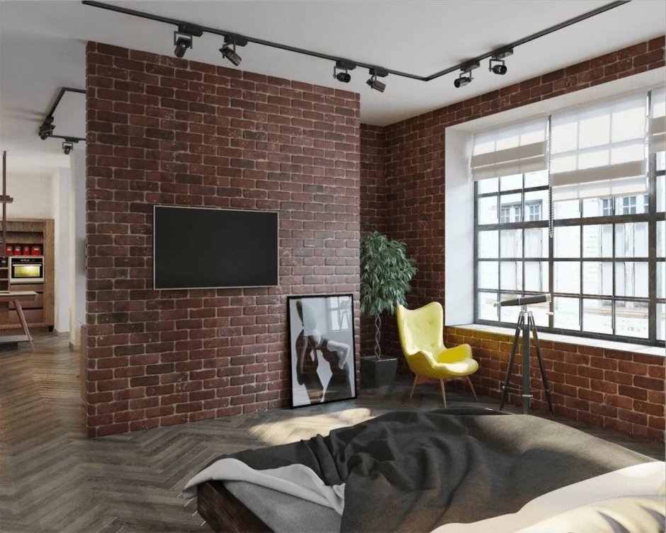 Прихожая с деревянными рейками