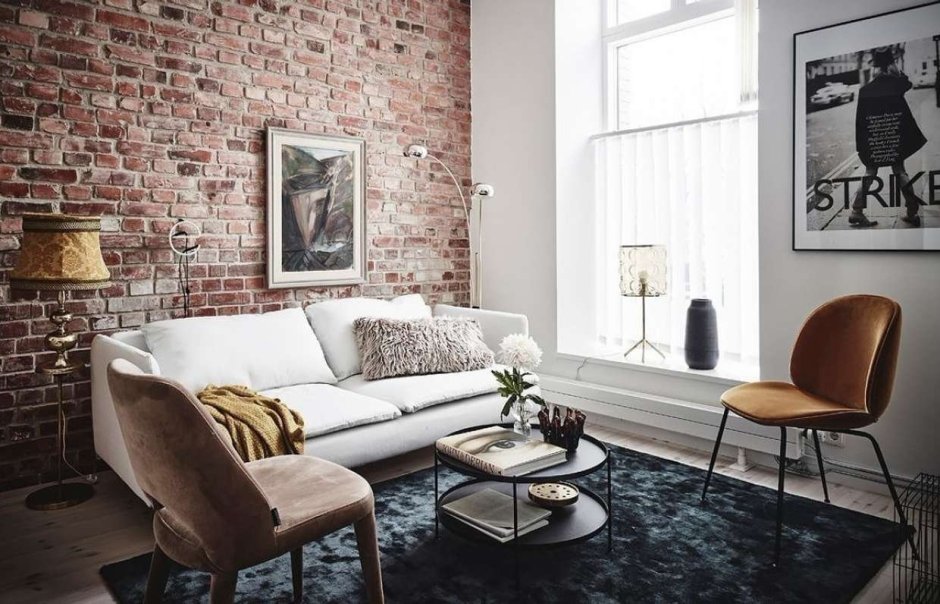 Пол в стиле Сканди