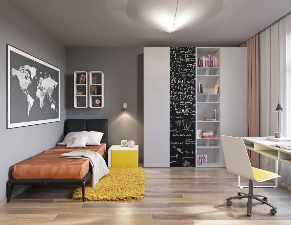 Спальня для подростка в стиле Минимализм