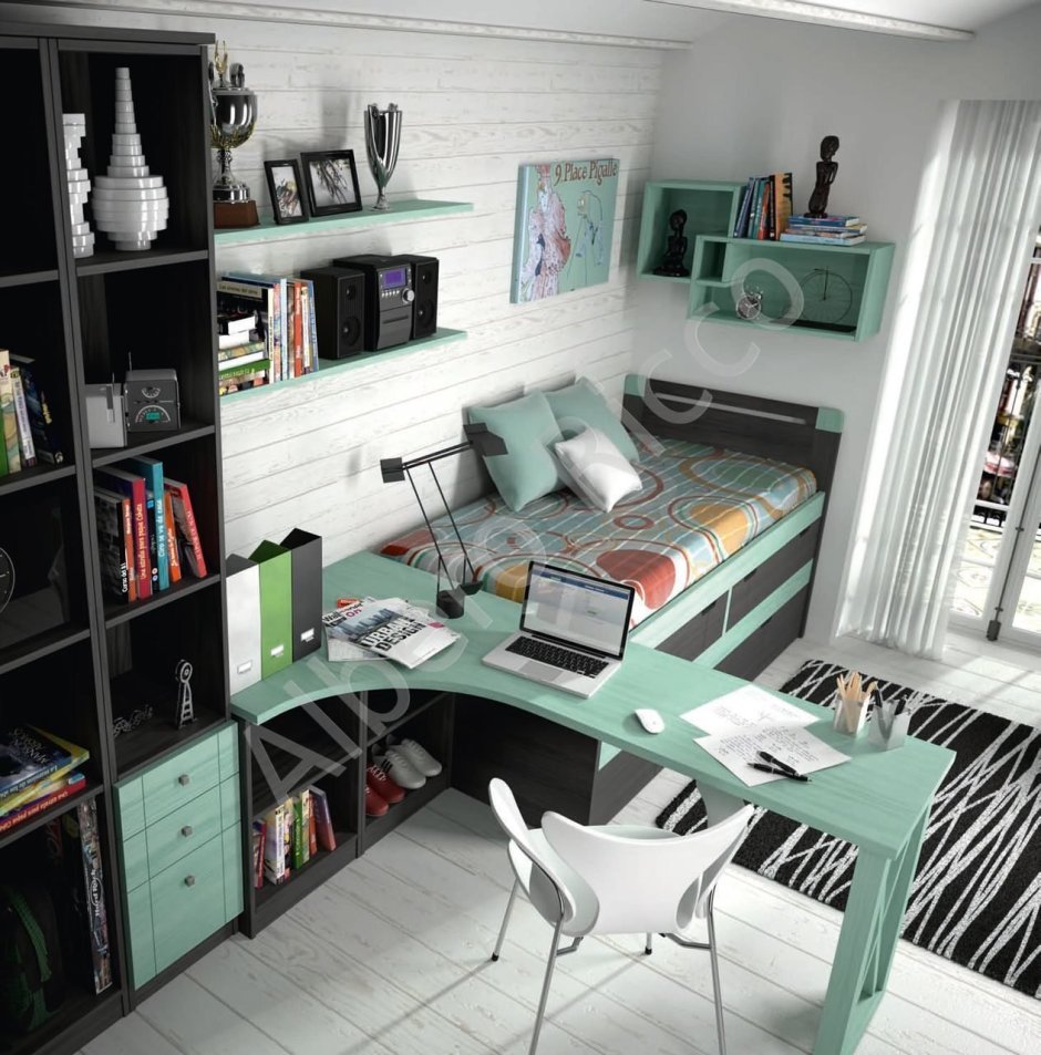 Комната 12 кв м в стиле лофт