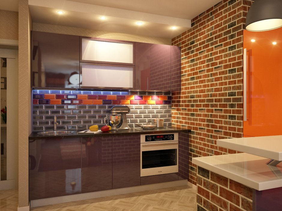 Отделка стен на кухне