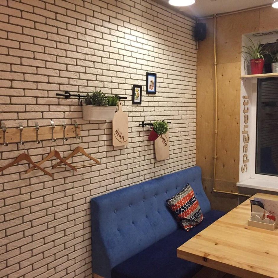 Декоративный кирпич в интерьере