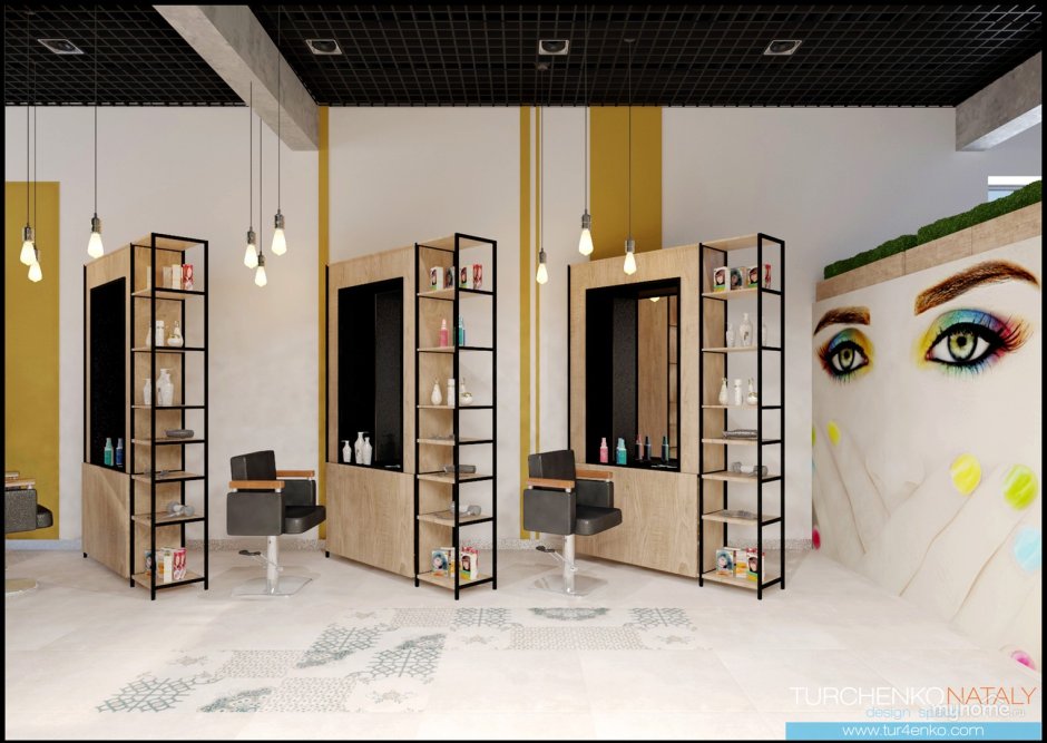 Мебель для салона в стиле лофт