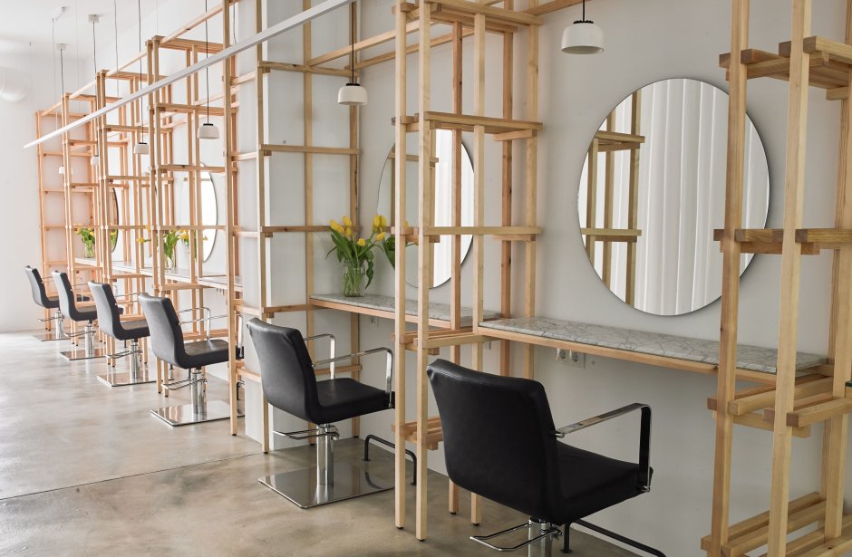 Парикмахерская в винтажном стиле