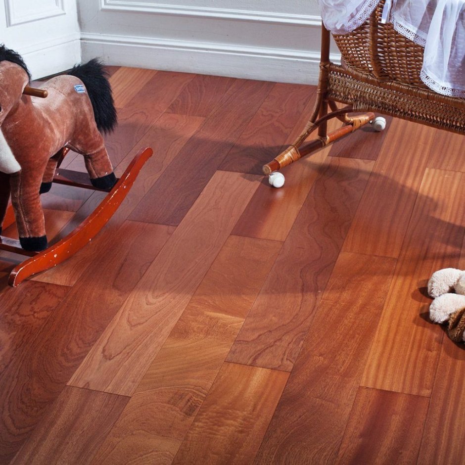 Красный пол в интерьере