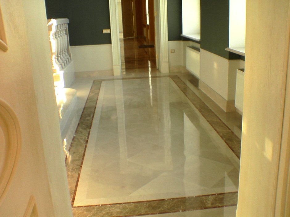 Полы из оникса с подсветкой