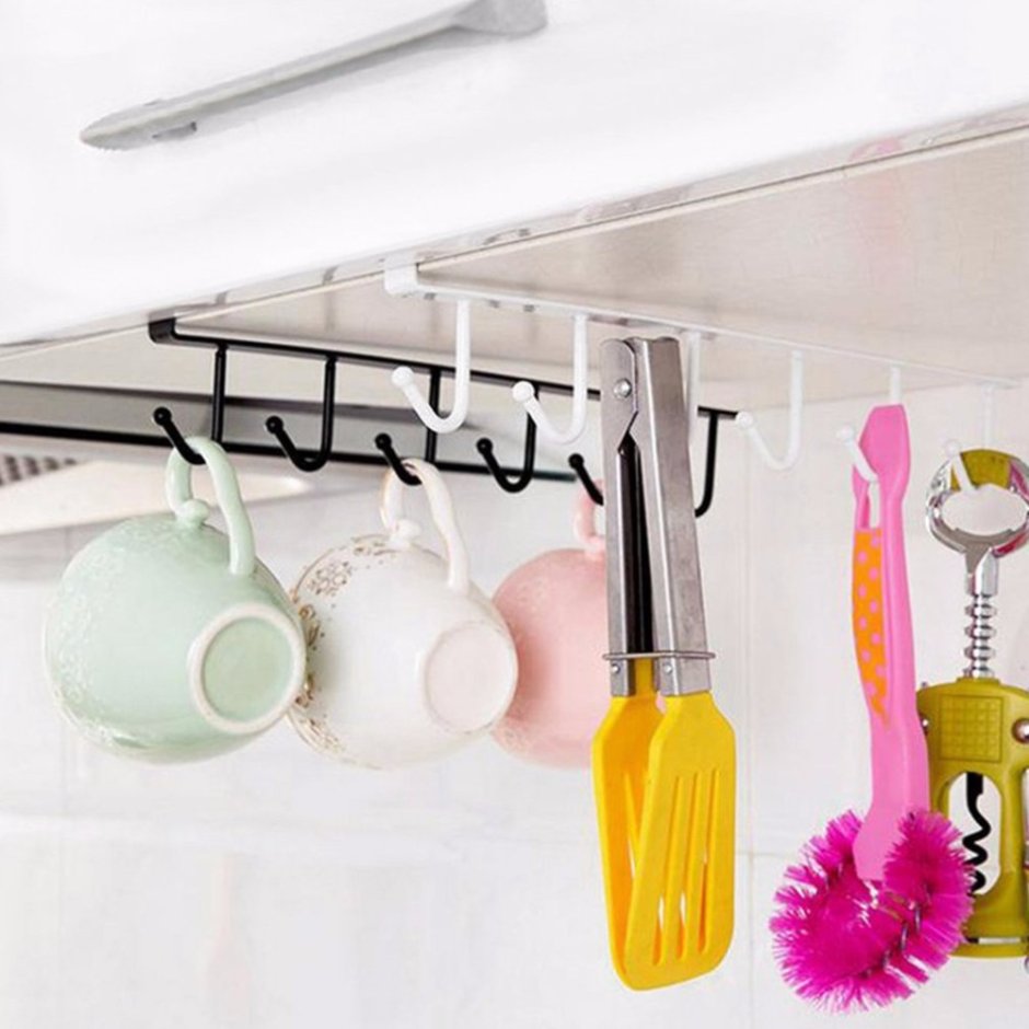 Вешалка подвесная на полку 4крючка vetta арт.481-059