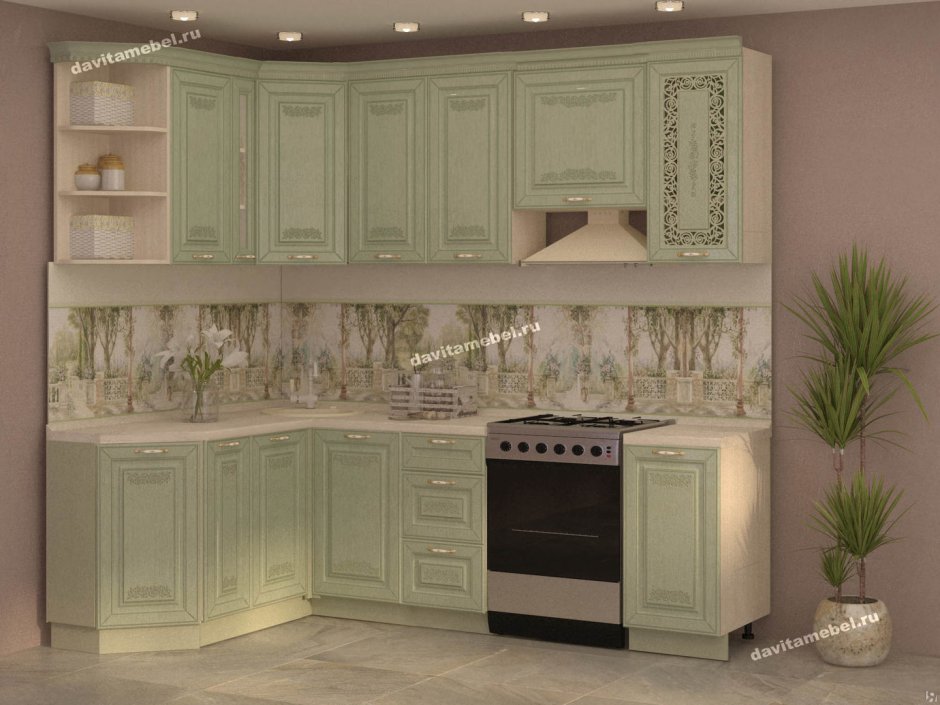 Кухонный гарнитур Оливия угловой