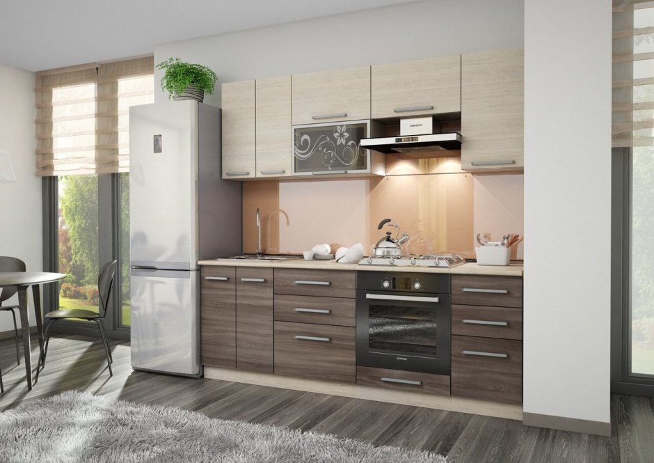 Кухня светлое дерево