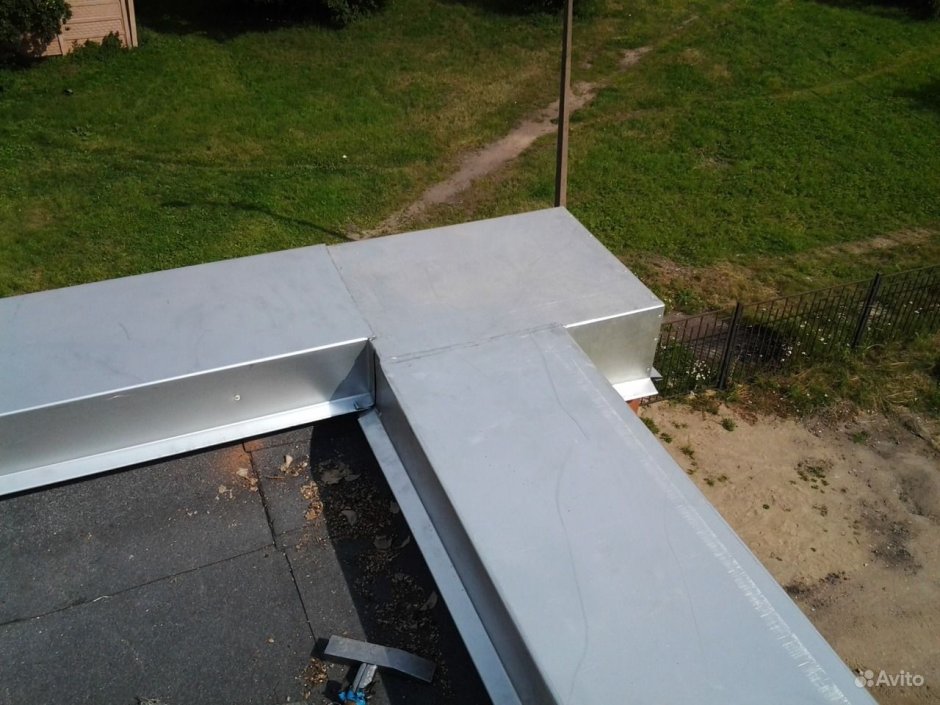 Плоская деревянная крыша