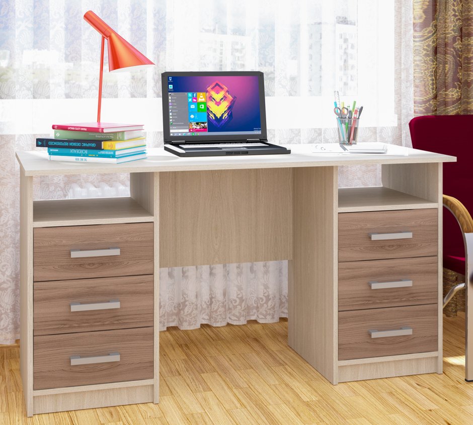 Стол двухтумбовый фронда-2