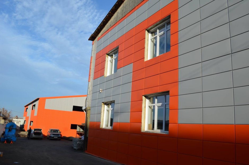 Вентилируемый фасад металлокассеты