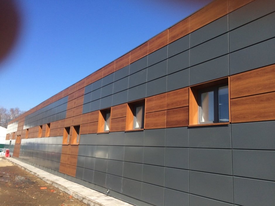 Вентилируемый фасад металлокассеты