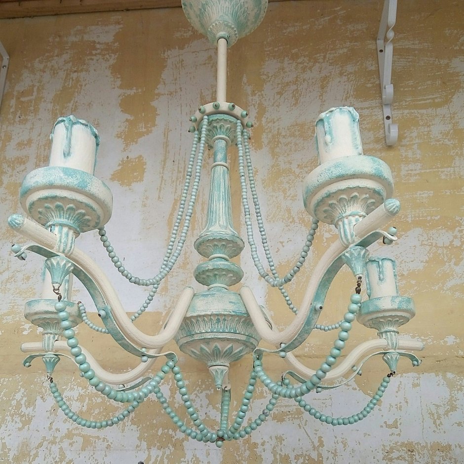 Декорирование старой люстры