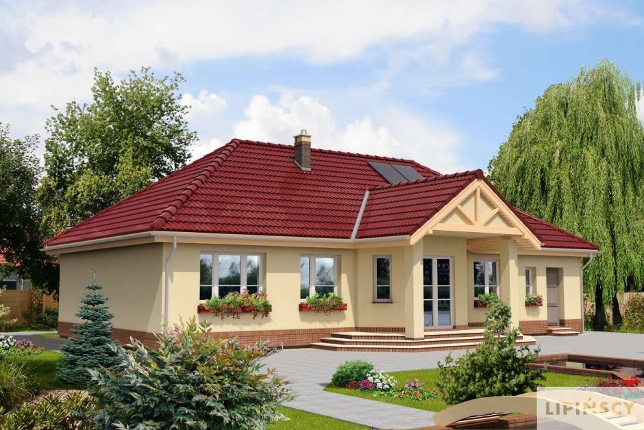 Терраса с двускатной крышей