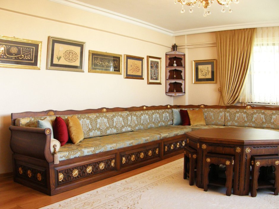 Угловой диван в Восточном стиле