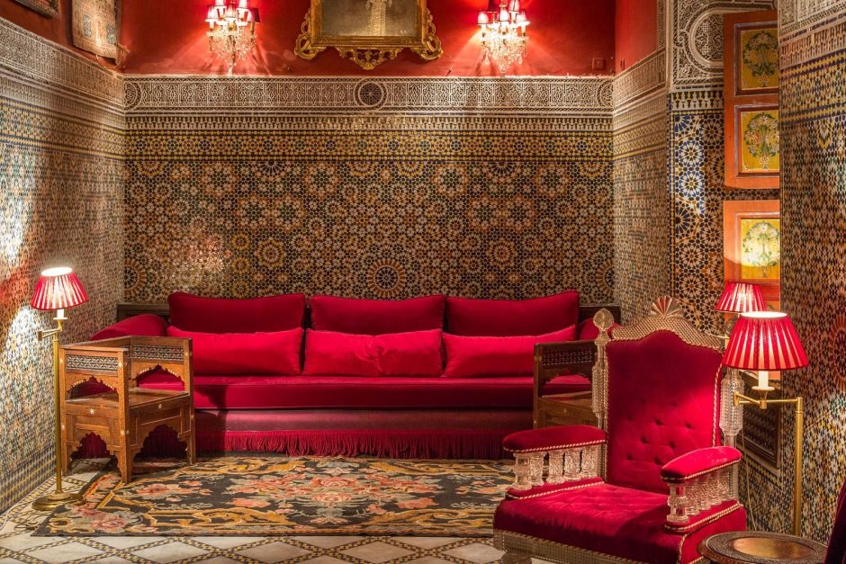 Красивая гостиная в Восточном стиле