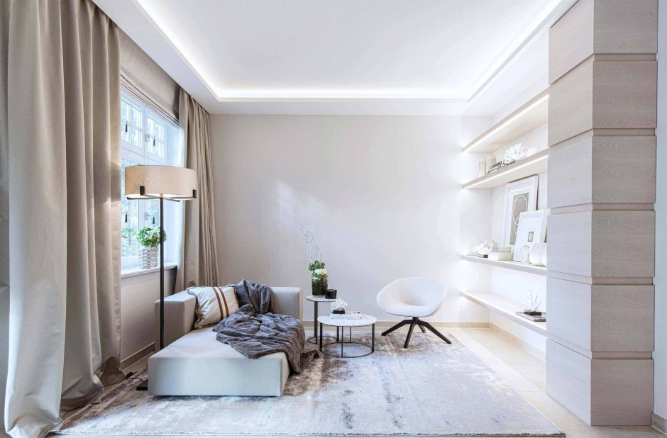 Стильный светлый интерьер