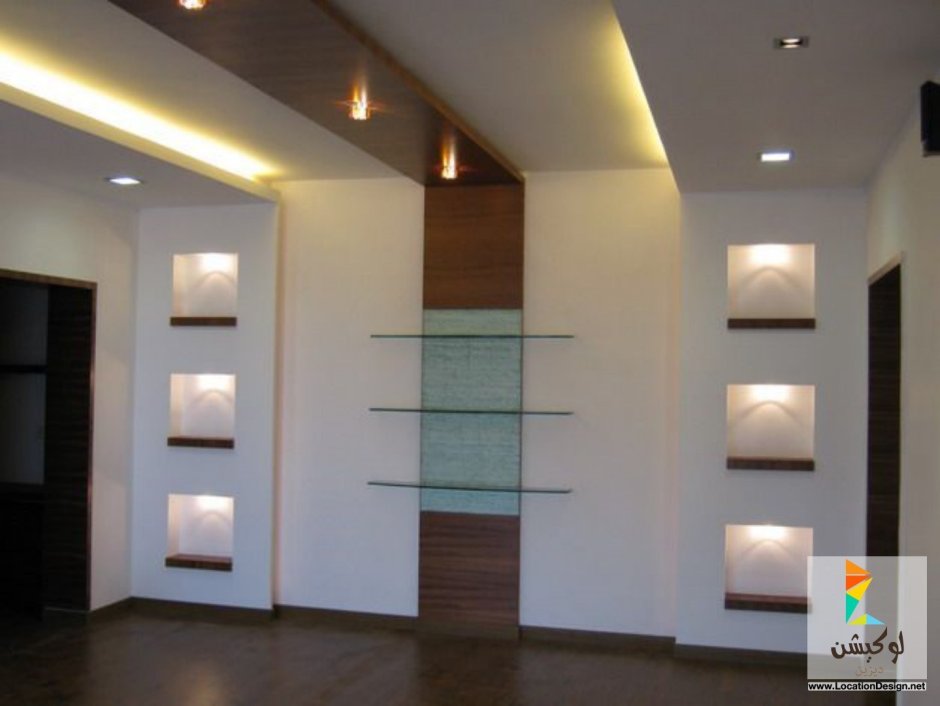 Потолок с нишами из гипсокартона