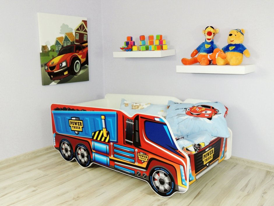 Детская кровать грузовик