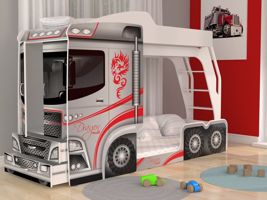 Двухъярусная кровать Mega Truck