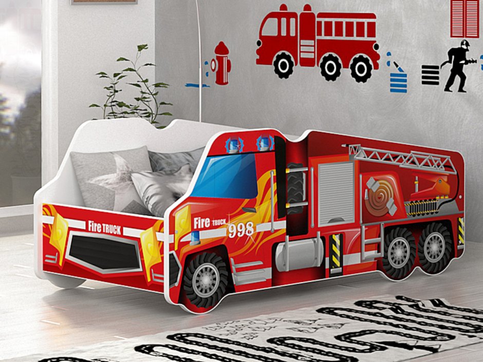 Двухъярусная кровать Firetruck