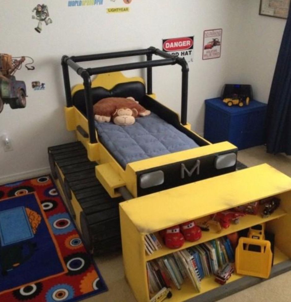 Детская кровать погрузчик