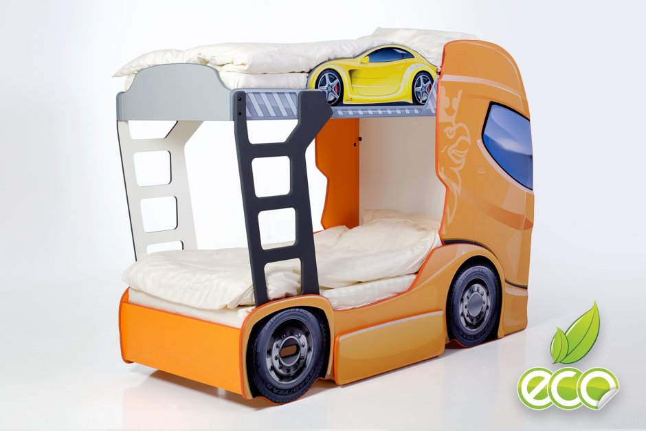 Двухъярусная кровать "Скания+2" лайм